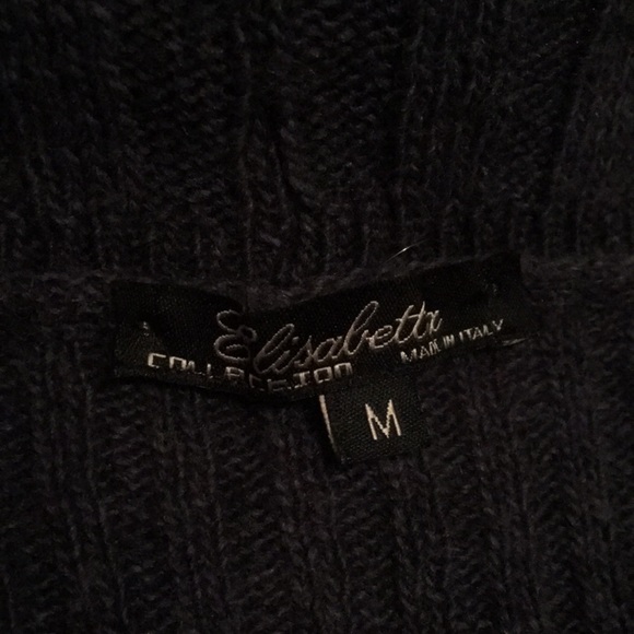 Elisabetta Collection Open Front Wool Blend Cardigan - Picture 7 of 9